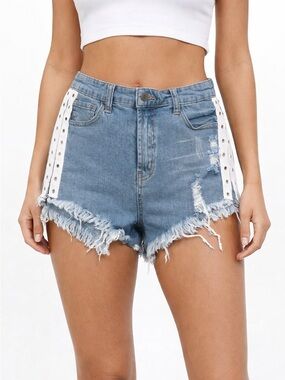 Forever 21 Sexy Cutoffs Denim Shorts distressed M